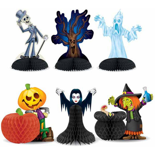 Halloween Character Centerpieces - Set Of 6