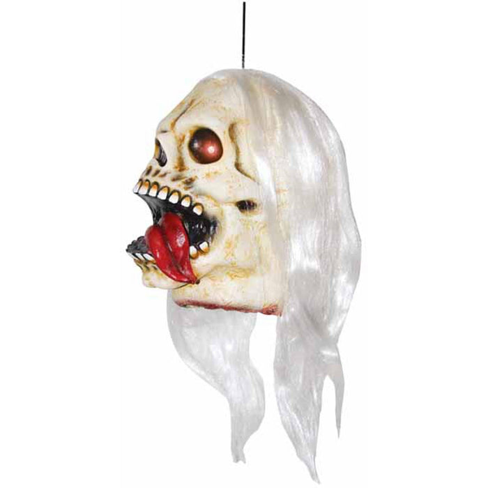 Hanging Head With White Hair Light & Sound.