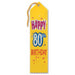 Happy "80th" Birthday Award Ribbon (18Cs/Pk)