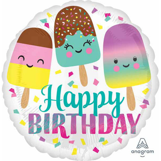 Happy Ice Cream Bday Balloon Package