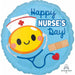 Happy Nurses Day Balloon Set - 18" Round Helium Balloon In S40 Package.