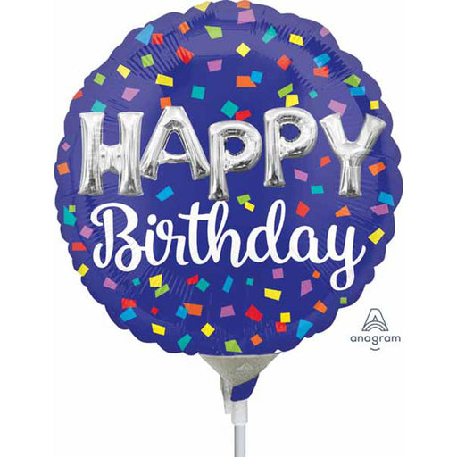 Hbd Balloon Letters: 4" Round Foil A10