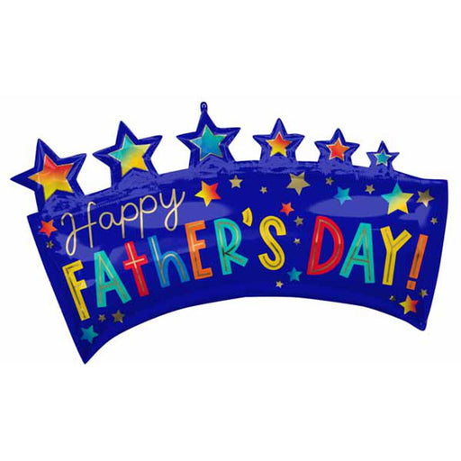 Happy Father's Day Star Banner 34″ Balloon (3/Pk)