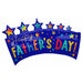 Happy Father's Day Star Banner 34″ Balloon (3/Pk)