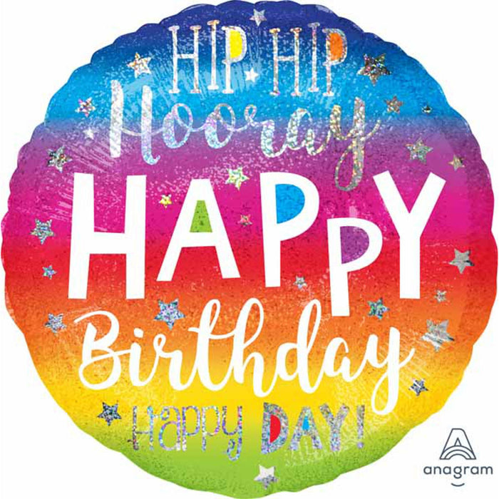 Hip Hip Hooray Bday Jumbo Holo Package