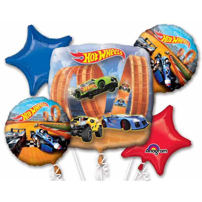 Hot Wheels Racer Bouquet With Three Diecast Cars - P76 Package