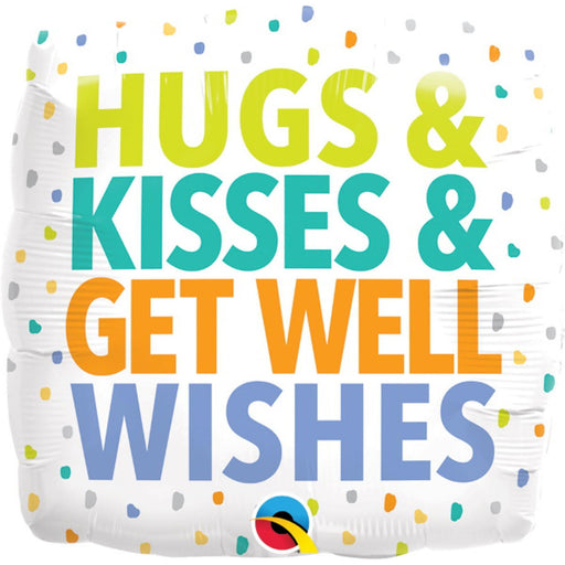 "Hugs Kisses Get Well Balloon Package"