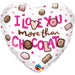 Ilu More Chocolate Organic Heart-Shaped Collection (18" Dwo)