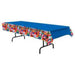 "International Flag Plastic Table Cover - Colorful Design For Any Occasion"