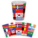 International Flag Beverage Cups - Set Of 8