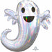 Halloween Iridescent Ghost Foil Balloon - 28"