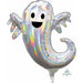 Haloooween Iridescent Ghost Foil Balloon - Mini Shape
