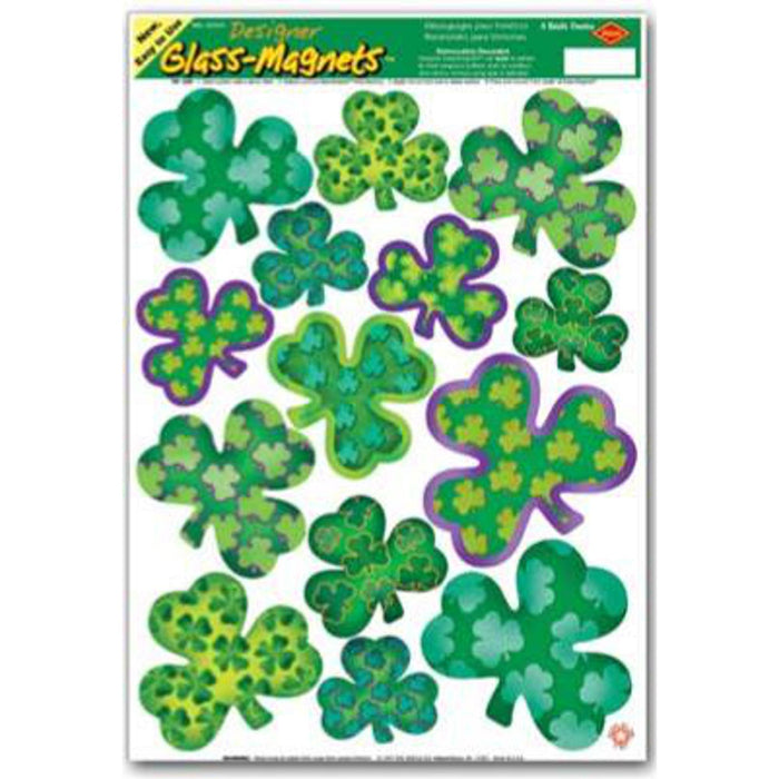 "Irish Shamrock Magnets - Set Of 14 (12X17")"