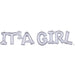 "It'S A Girl" Holographic Block Letters (20 Pieces)