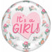 Its A Girl Floral Balloon