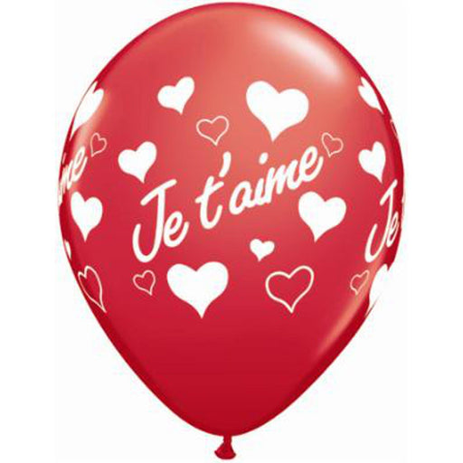 Je T'Aime Coeurs Balloon Pack