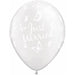 Just Married Latex Balloons - 50 Pack, 11" Clear