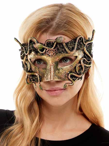 Woodland Voodoo Half Mask in Green