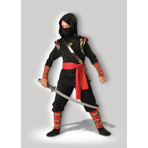 "Kid'S Ninja Costume - Large Size 10"