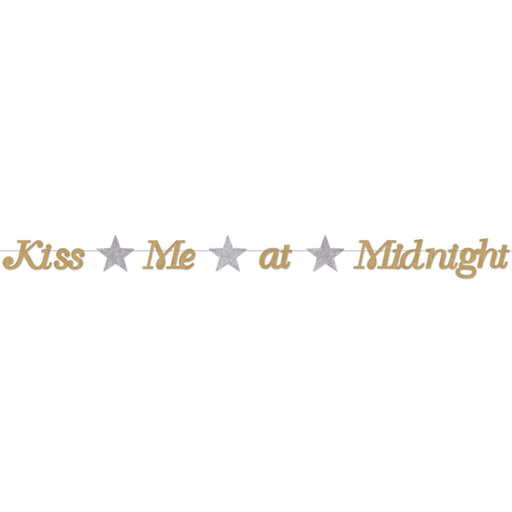 "Kiss Me At Midnight Streamer - Perfect For New Year'S Eve Celebration!"