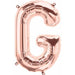 Letter G Rose Gold 16" Decorative Piece - Packaged 01343