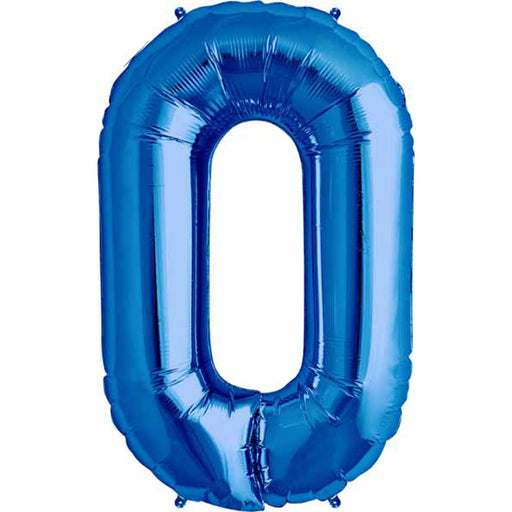 "Letter O Blue Balloon - 34" Packaged"