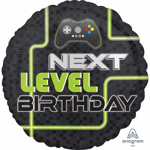 Next Level Game Birthday 18" Balloon: Level Up Your Celebration! (5/Pk)