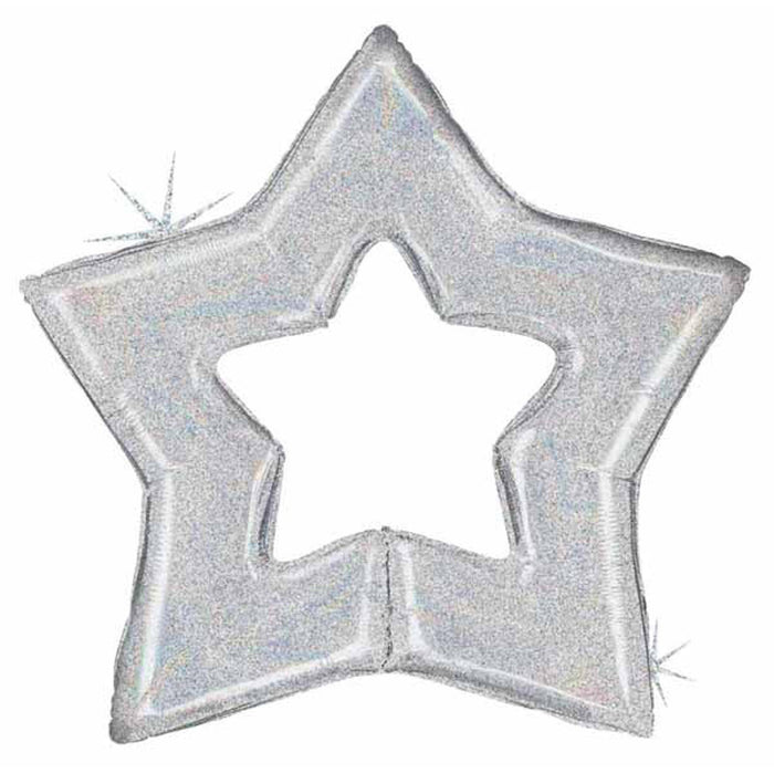 "Linking Star Silver 48" Decoration With Holo Packaging"