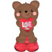 "Love Bear Balloon Package - 49" Ci: Airloonz Sl P70"