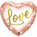 Love Rose Gold Dots Heart Balloon Package.