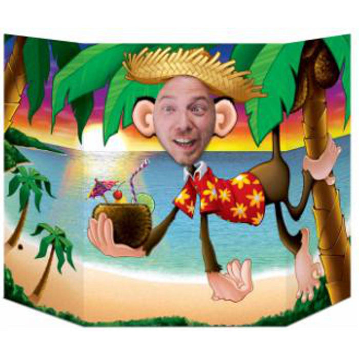 "Luau Monkey Photo Prop - 3' 1" X 25""