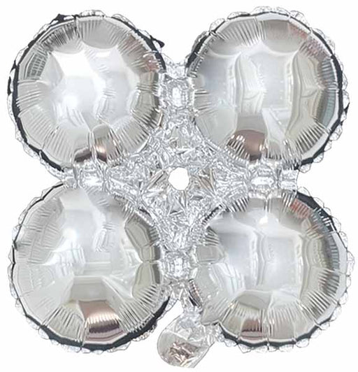 12" Silver Quad Arch Foil Balloon