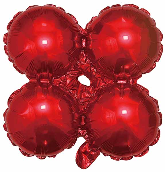 25 Inch Red Quad Arch Foil Balloon