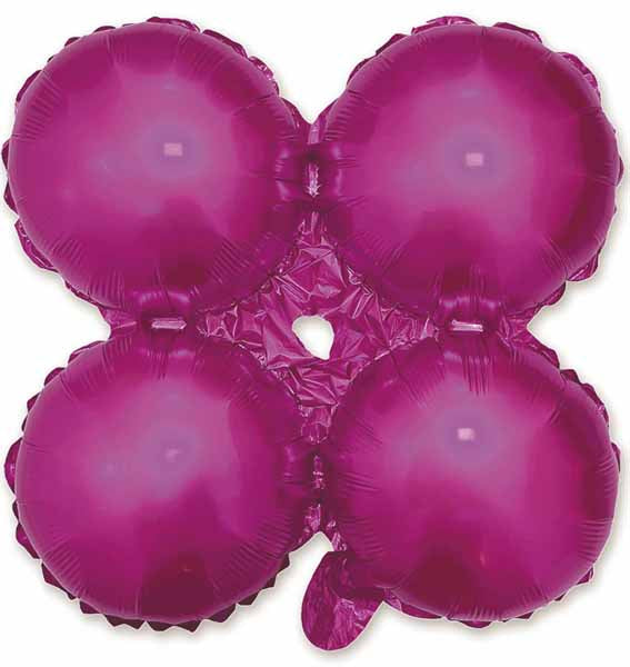12-Inch Fuchsia Quad Arch Foil Balloon