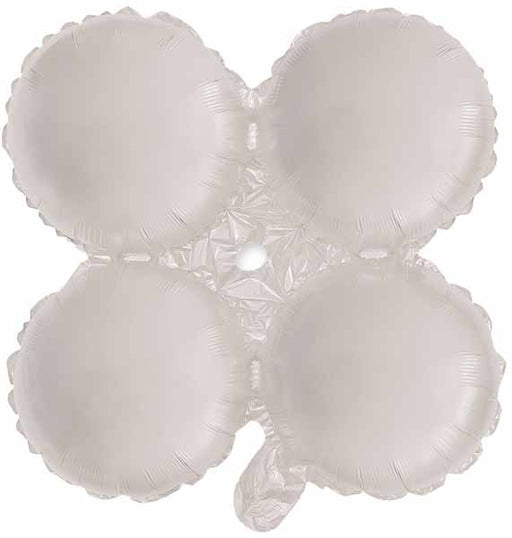 12-Inch White Quad Arch Foil Balloon