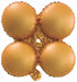 25-Inch Matte Orange Quad Arch Foil Balloon