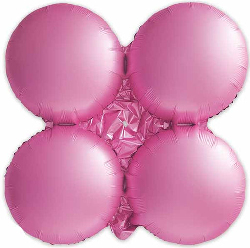 25-Inch Matte Pink Quad Arch Foil Balloon