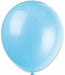 Trico Light Blue 12" Latex Balloons, 50 Pack