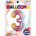 34-Inch Rainbow Number 3 Foil Balloon