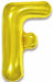 34-Inch Gold Letter F Foil Balloon