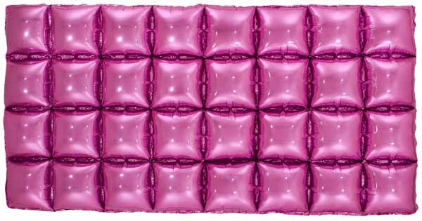 Pink Foil Balloon Backdrop, 44 x 22 Inches