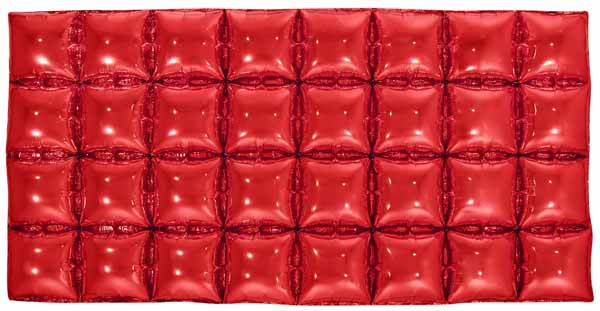 Red Foil Balloon Backdrop, 44 x 22 Inches