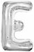 34" Silver Letter E Foil Balloon