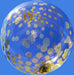 18-Inch Clear Bubble Balloon with Gold Dots