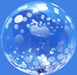 18-Inch Clear Bubble Balloon with Silver Dots