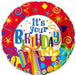 It's Your Birthday 18" Foil Balloon
