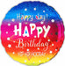 Happy Day Happy Birthday Hip Hip Hooray 18" Foil Balloon (5/pk)