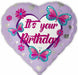 It's Your Birthday Heart Foil Balloon, 18 Inch