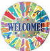 Welcome Streamers 18-Inch Foil Balloon
