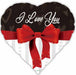 I Love You Ribbon 18-Inch Heart Foil Balloon